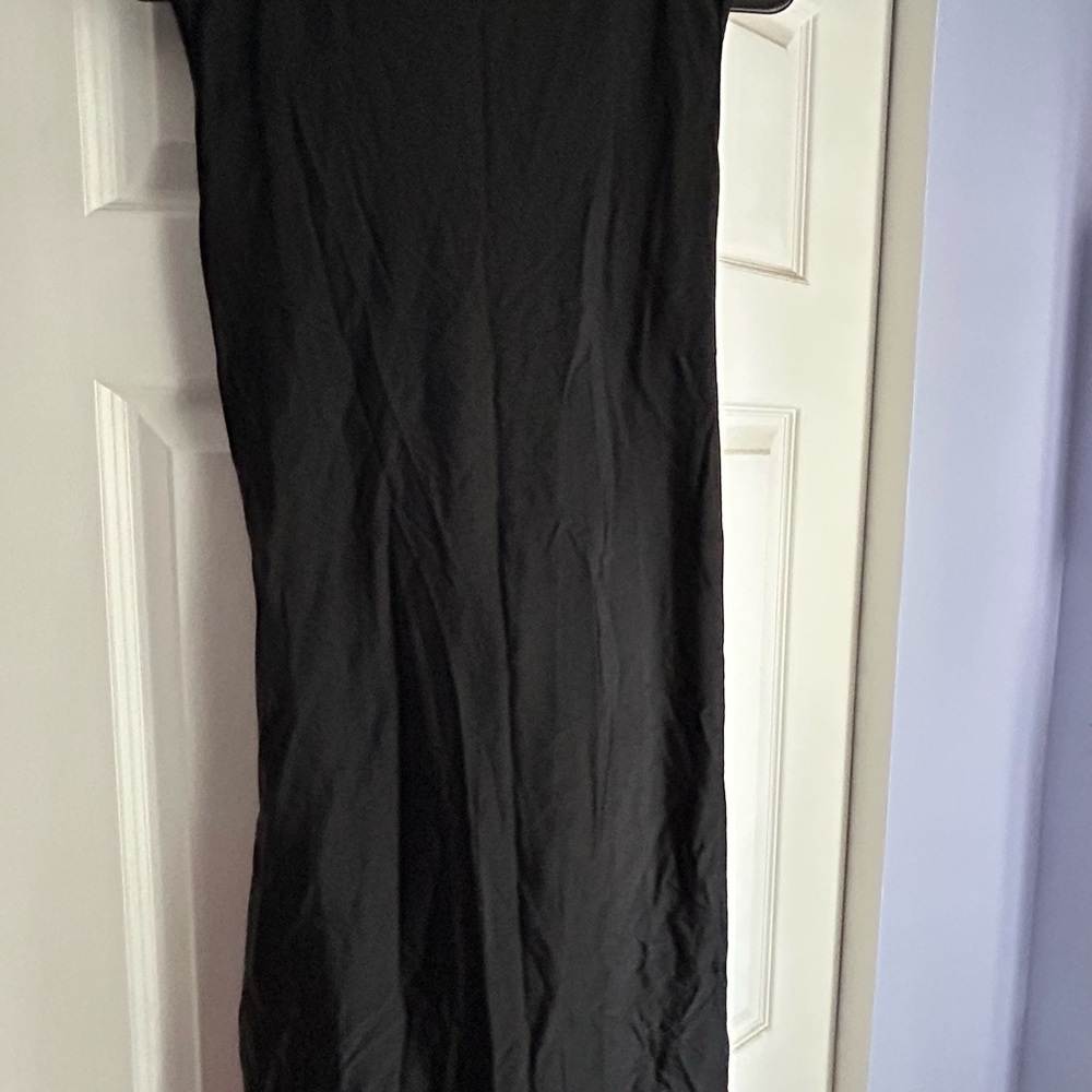 YOINS Black Sleeveless Sheath Maxi Dress